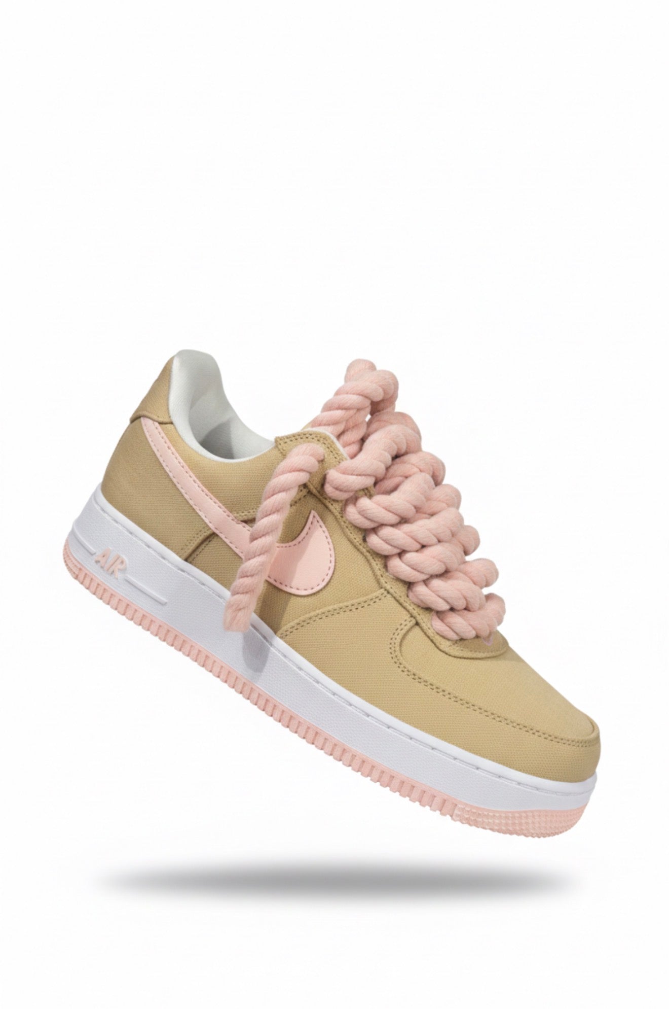 Air Force 1 Custom "Rope & Sand" – Pink Edition