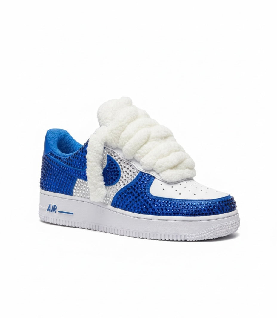 Air Force 1 Custom – Blue Diamond & Rope Edition