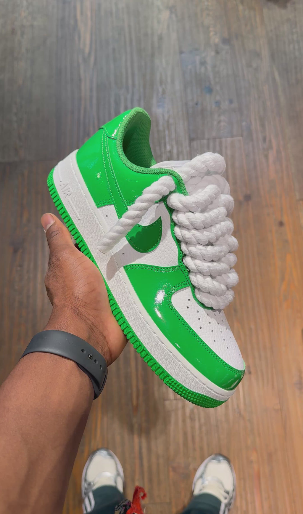 Air Force 1 Custom – "Green Rope" Edition