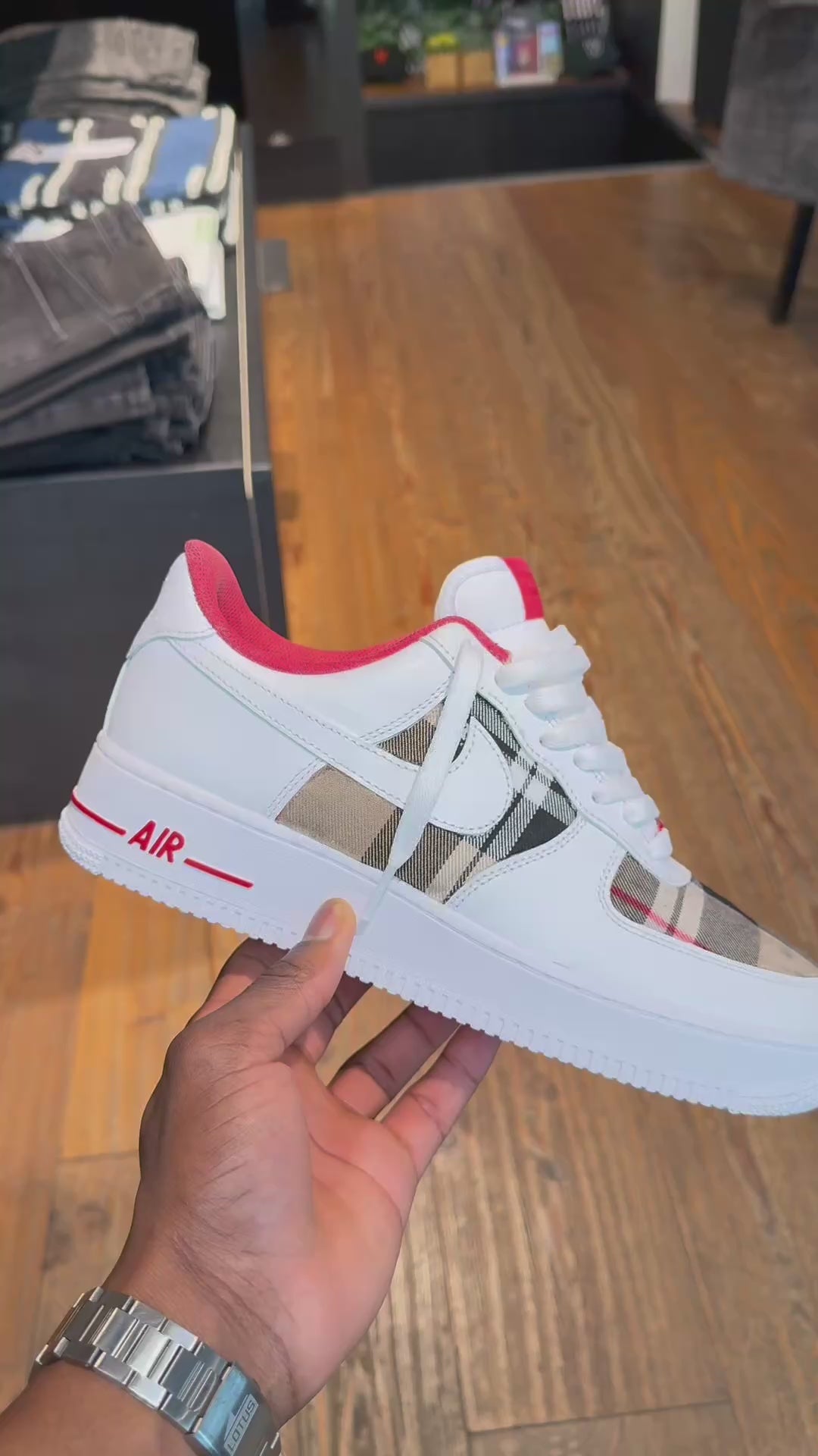 Air Force 1 Personalizadas "Plaid Heritage"