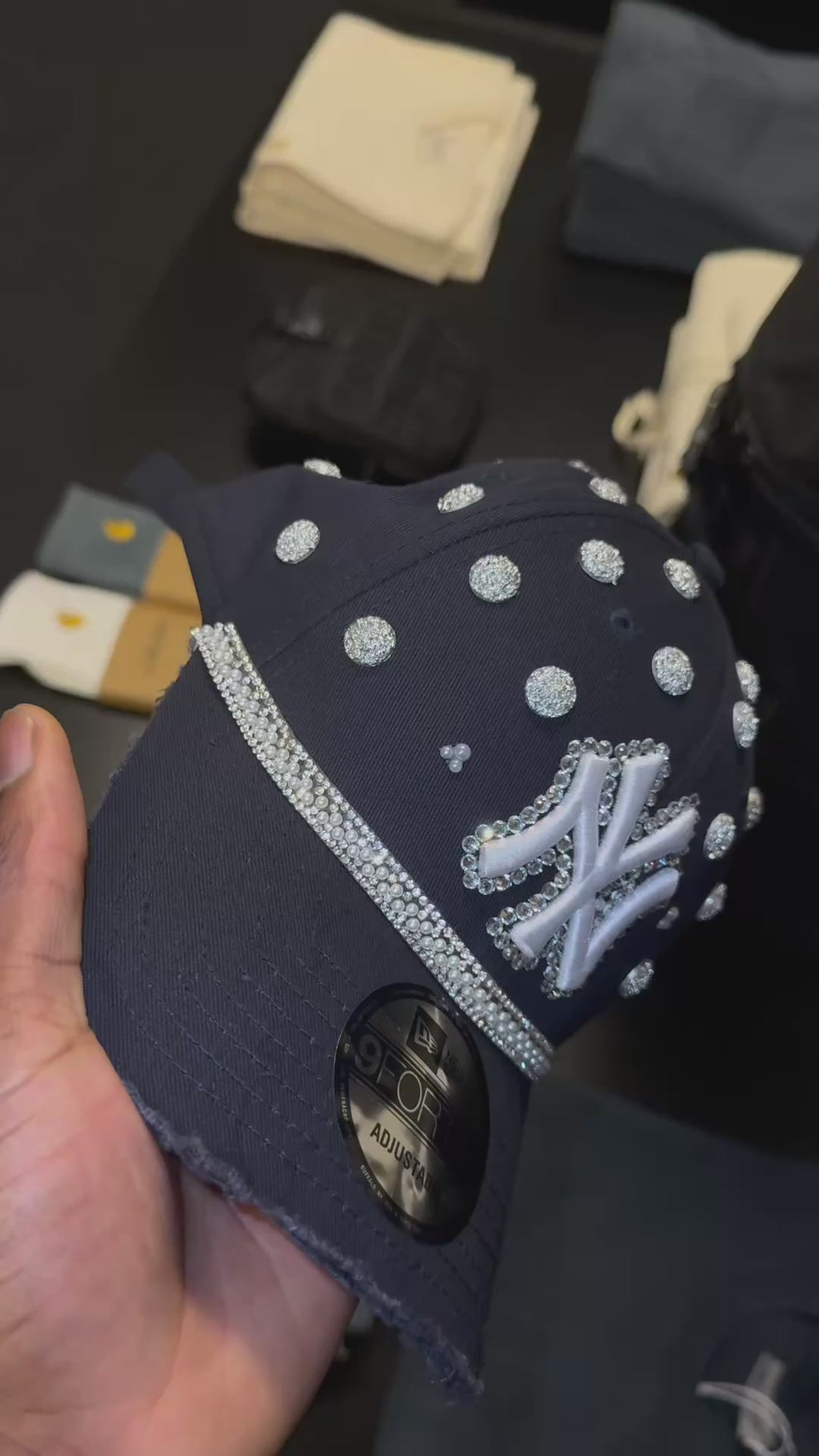 New Era 9FORTY Custom Cap – "Crystal Black" Edition