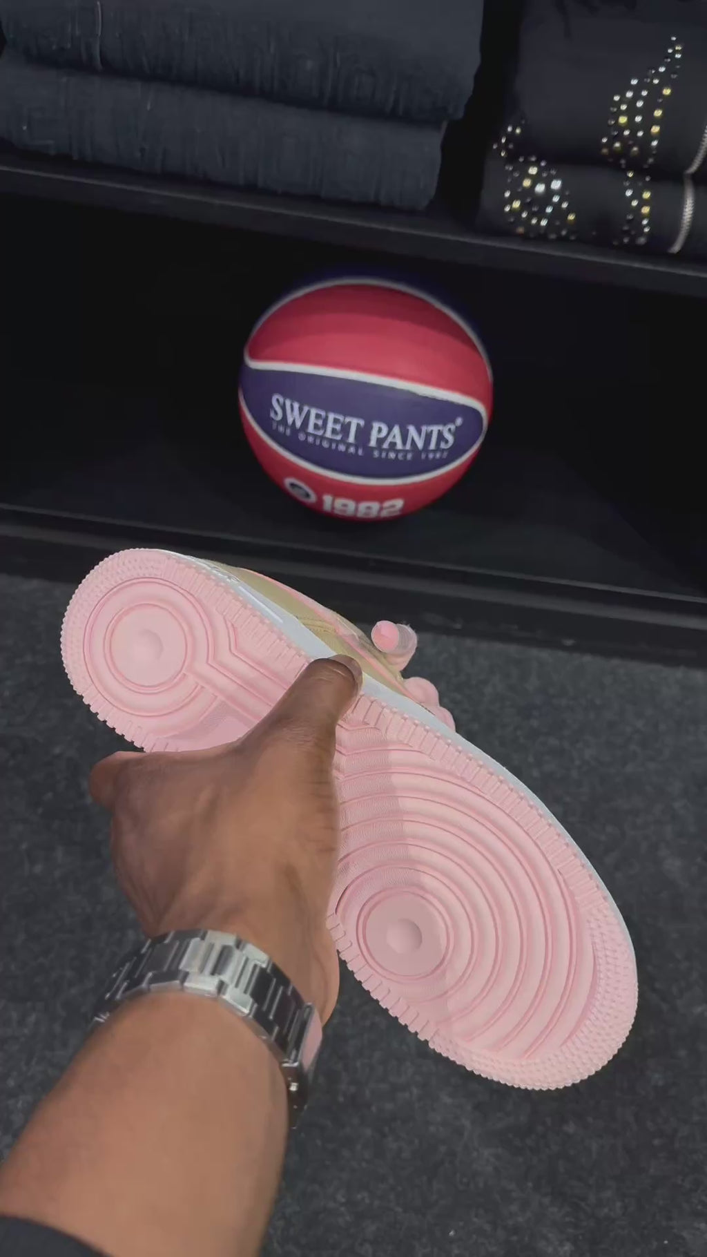 Air Force 1 Custom "Rope & Sand" – Pink Edition